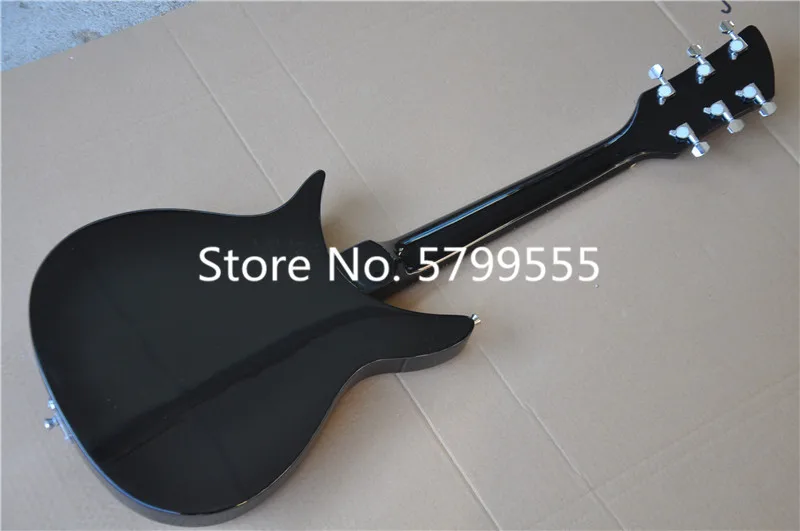 

High quality electric guitar, black rick 325 electric guitar, fixed bridge can be customized, free delivery
