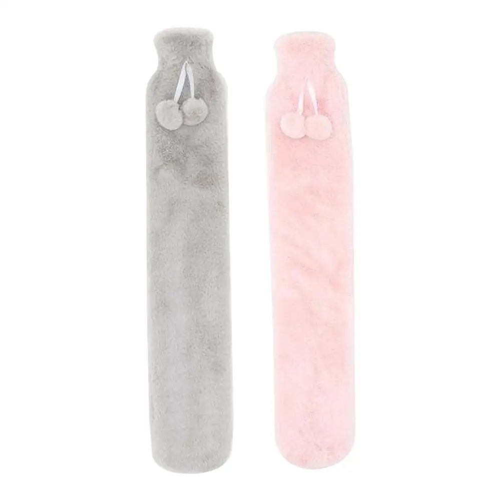 74x14 см Экстра длинная резиновая грелка розовый серый мешок подарок для подруги