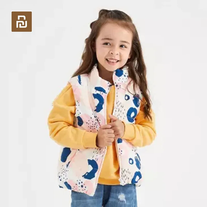 

Детский экологичный хлопковый жилет Youpin розового цвета, 120 дышащая ткань для защиты окружающей среды, классический жилет, 2 цвета