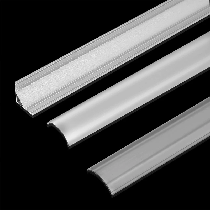 

0.5m/pcs V-Type Corner Aluminum Profile For 5050 3528 Milky/Transparent Cover LED Channel Cabinet Bar Strip Lights Cabinet Light