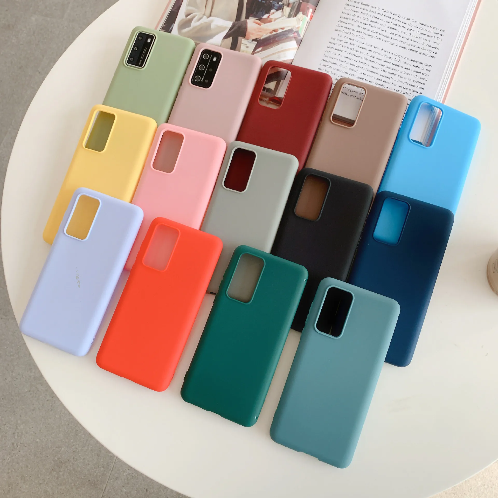 Роскошный Матовый чехол для телефона Huawei P10 Plus P20 P30 P40 Lite Pro Y5 Y6 2018 Y7 2019 мягкий