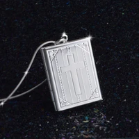 top quality square photo memory frame pendant necklace women wedding engagement best gifts chain neck jewellery drop shipping