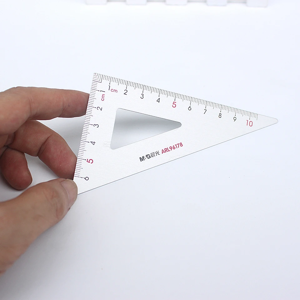 Новинка Алюминиевая линейка 4 шт./компл. транспортир из алюминия для студентов