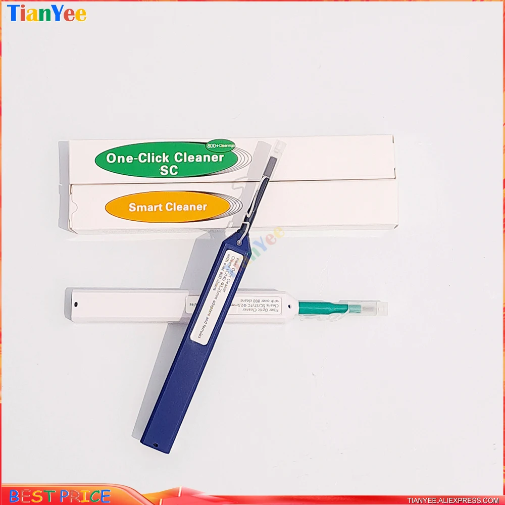 

1/5/10pcs Origin LC/SC/FC/ST One-Click Cleaner Tool 1.25mm and 2.5mm Fiber Optic Cleaning Pen 800 Cleans Fiber Optic Cleaner