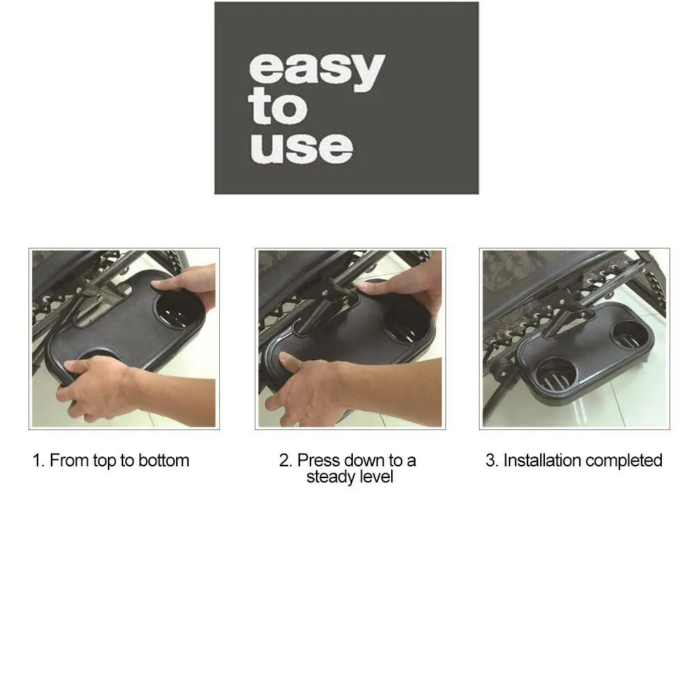 Портативный пристегивающийся стул боковой столик подставка для чашек стол сада