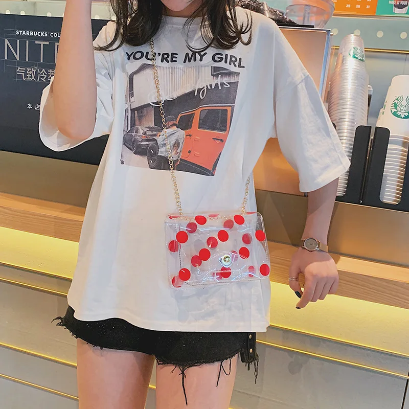 2019 новые Брендовые женские сумки-мессенджеры повседневные сумки с цепью из ПВХ