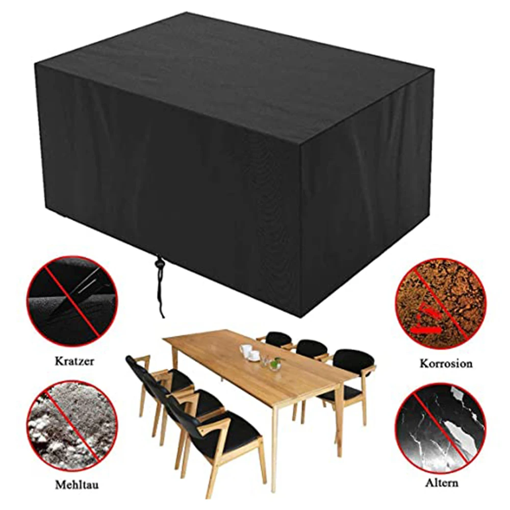 Новые чехлы для мебели в патио прямоугольные наружные Чехлы внутреннего дворика