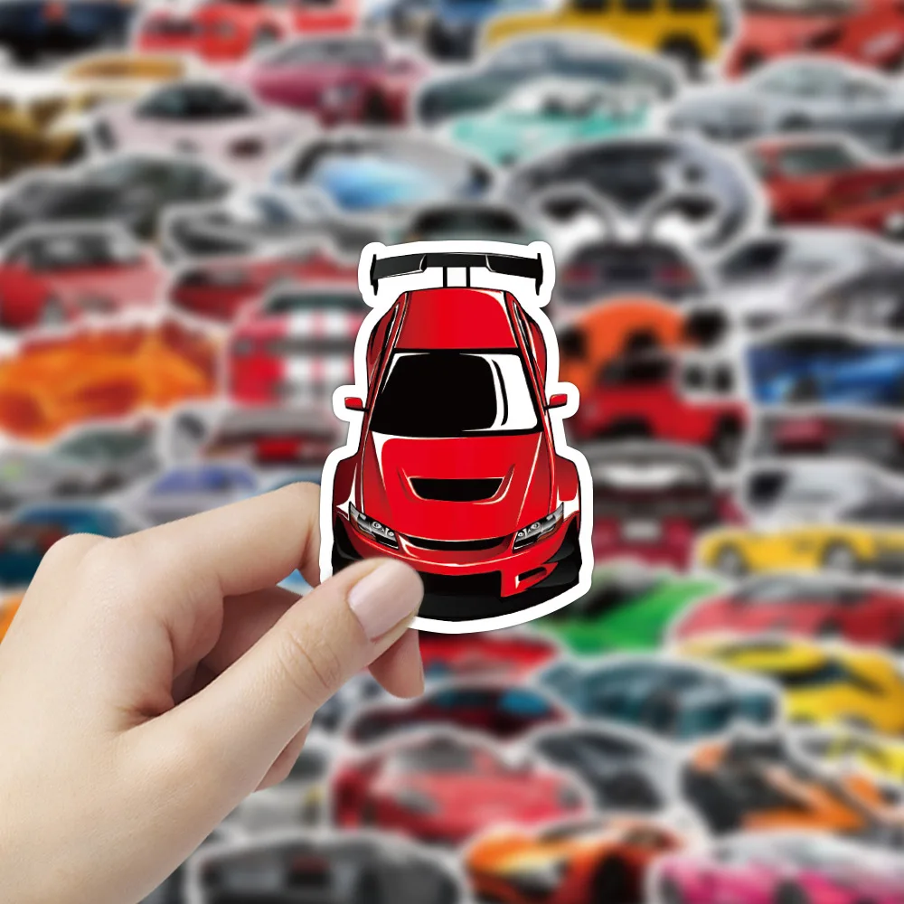 103050100pcs retrofit racing car graffiti stickers car motorcycle luggage phone guitar fridge laptop bike cool sticker toy free global shipping
