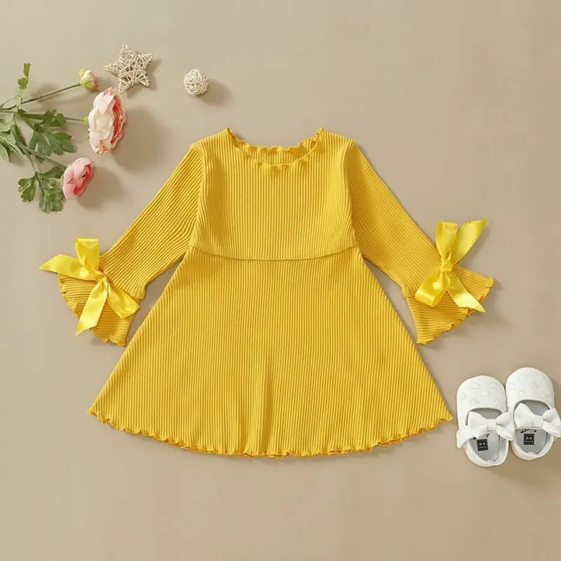 Женское платье для маленьких девочек 2020 Повседневная одежда однотонное розовое