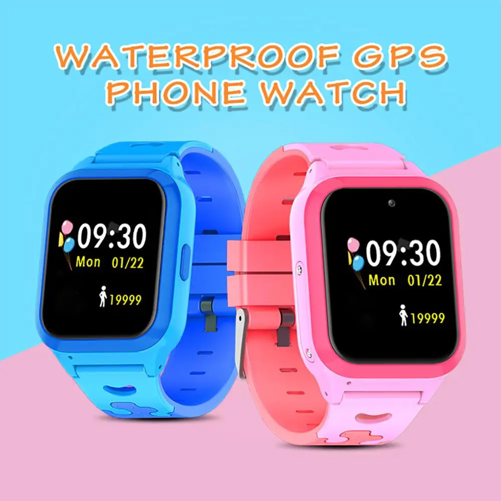 Детские gps умные часы 1 44 дюймов для детей девочек мальчиков swatch английские