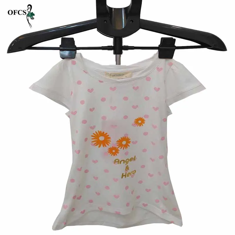 

Children's Short Sleeve T-shirt Cotton Girls Printed Pattern T Shirt Girls Toddler Clothes Tops Tees Kids Clothing Cheap Stuff
