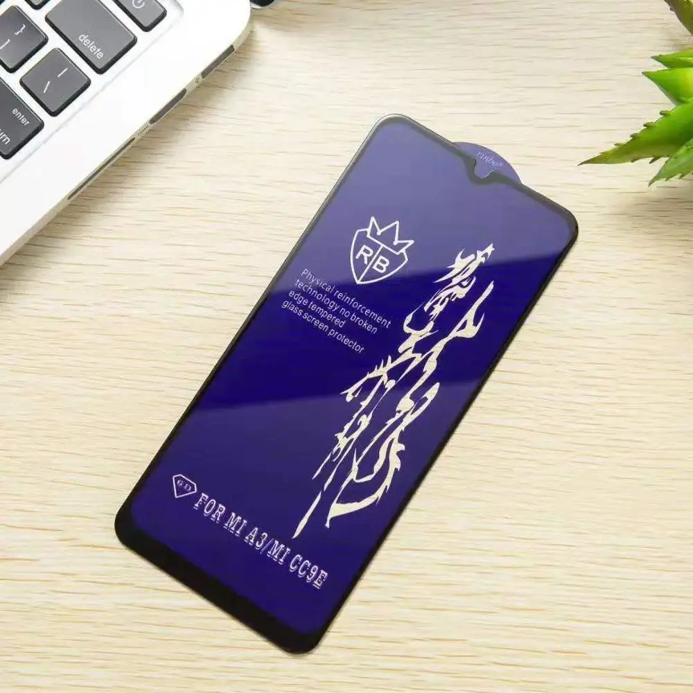 Bonaier новый черный клей 2.5D 9H Закаленное стекло пленка для Xiaomi Mi 9 Lite / CC9 MiA3 CC9E защита