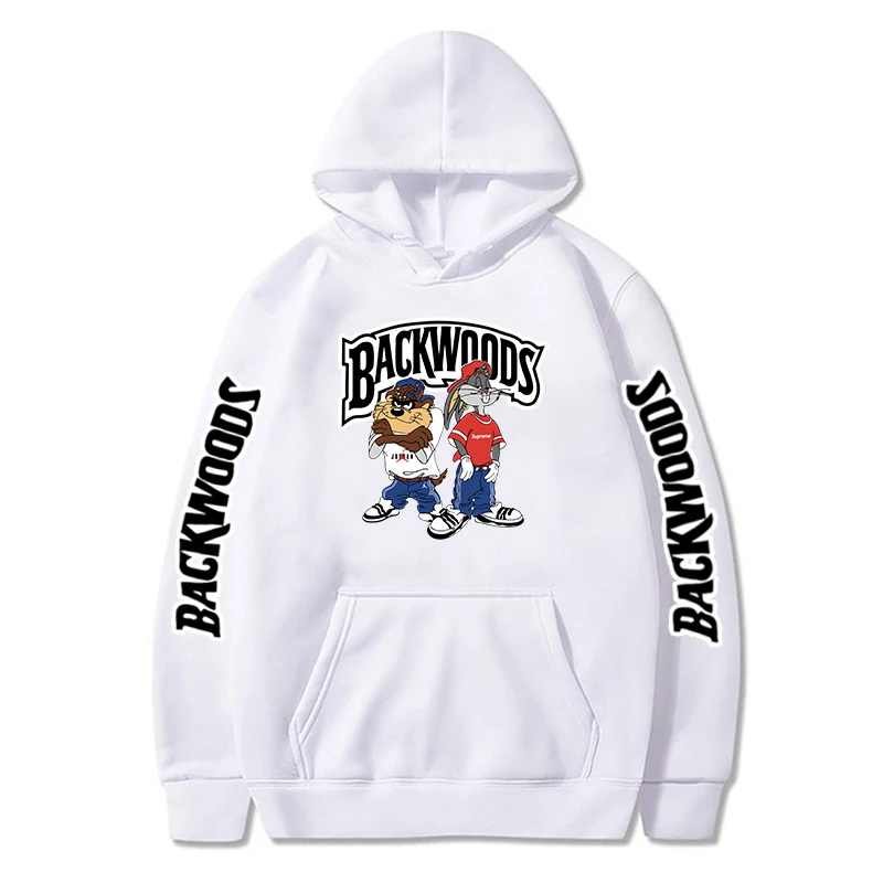 

Sweatshirt Men Anime Backwoods Cartoons Print Pullover Hoodie Hipster Streetshirt Wear Korean Version Clothing male Fashion Top