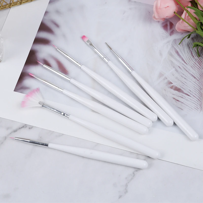 7 шт./компл. лак для ногтей Нажмите с силой так вентилятор дизайн акриловая