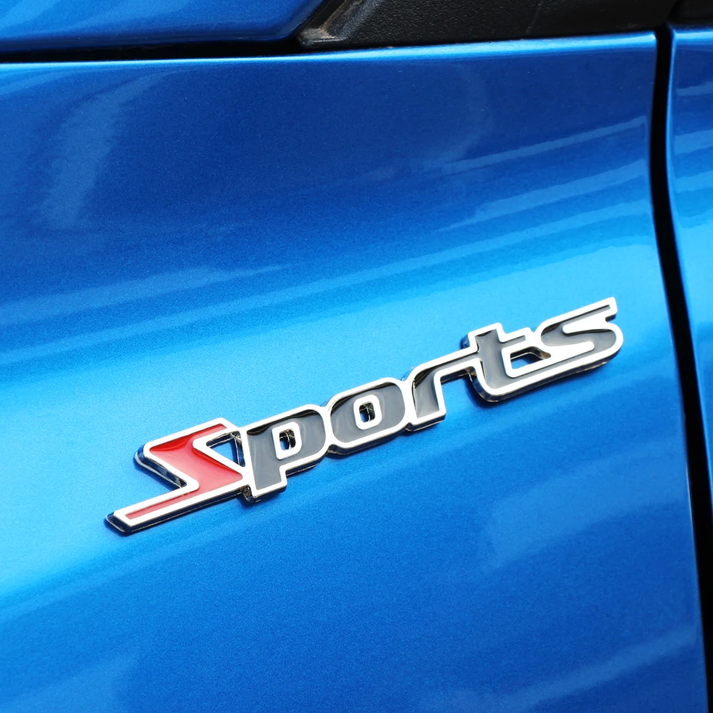 3D металлический логотип Автомобильная наклейка Спортивная эмблема значок дверь