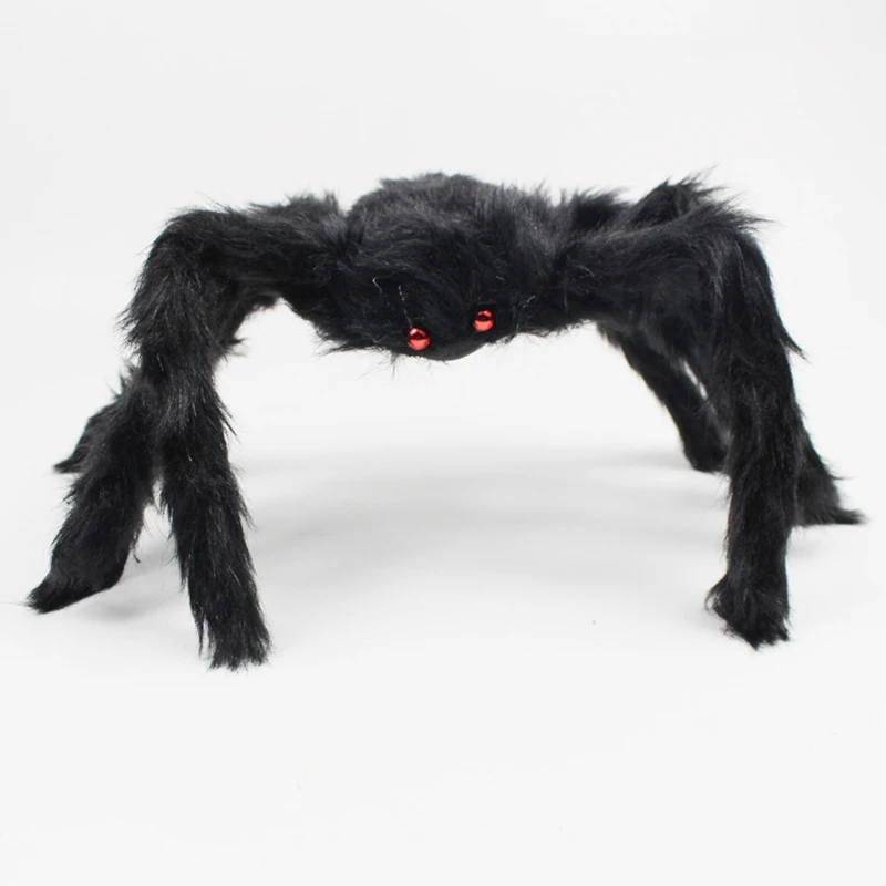 

Large Halloween Decoration Outdoor Spider Shape Black Plush Spider Outdoor Indoor Courtyard Party Decoration