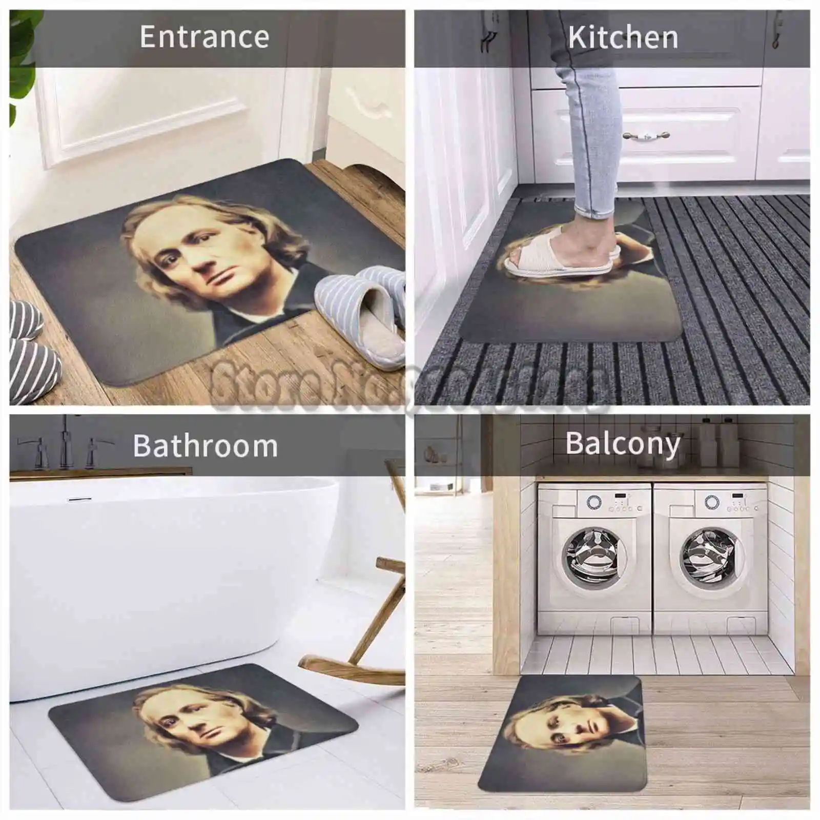 Baudelaire литературные Придверные коврики коврик ковер для гостиной спальни