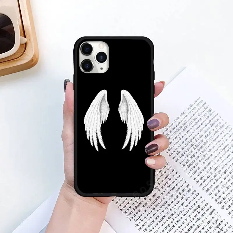 

Angel wings demon wings wing Phone Case for iPhone 11 12 pro XS MAX 8 7 6 6S Plus X 5S SE 2020 XR Luxury brand shell funda coque
