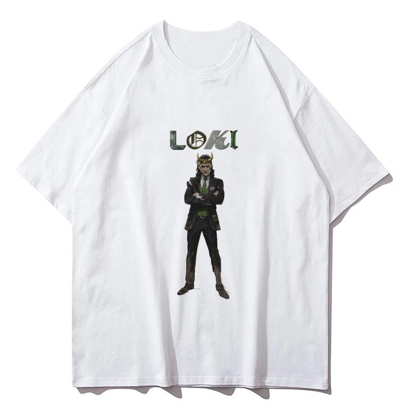 Мужская футболка Marvel Loki Классический классный дизайн Новая мода для мужчин