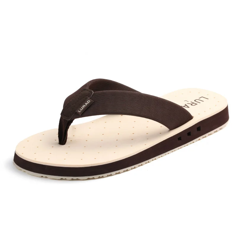 Domineering/мужские шлепанцы коллекция 2019 года летние пляжные Нескользящие Вьетнамки