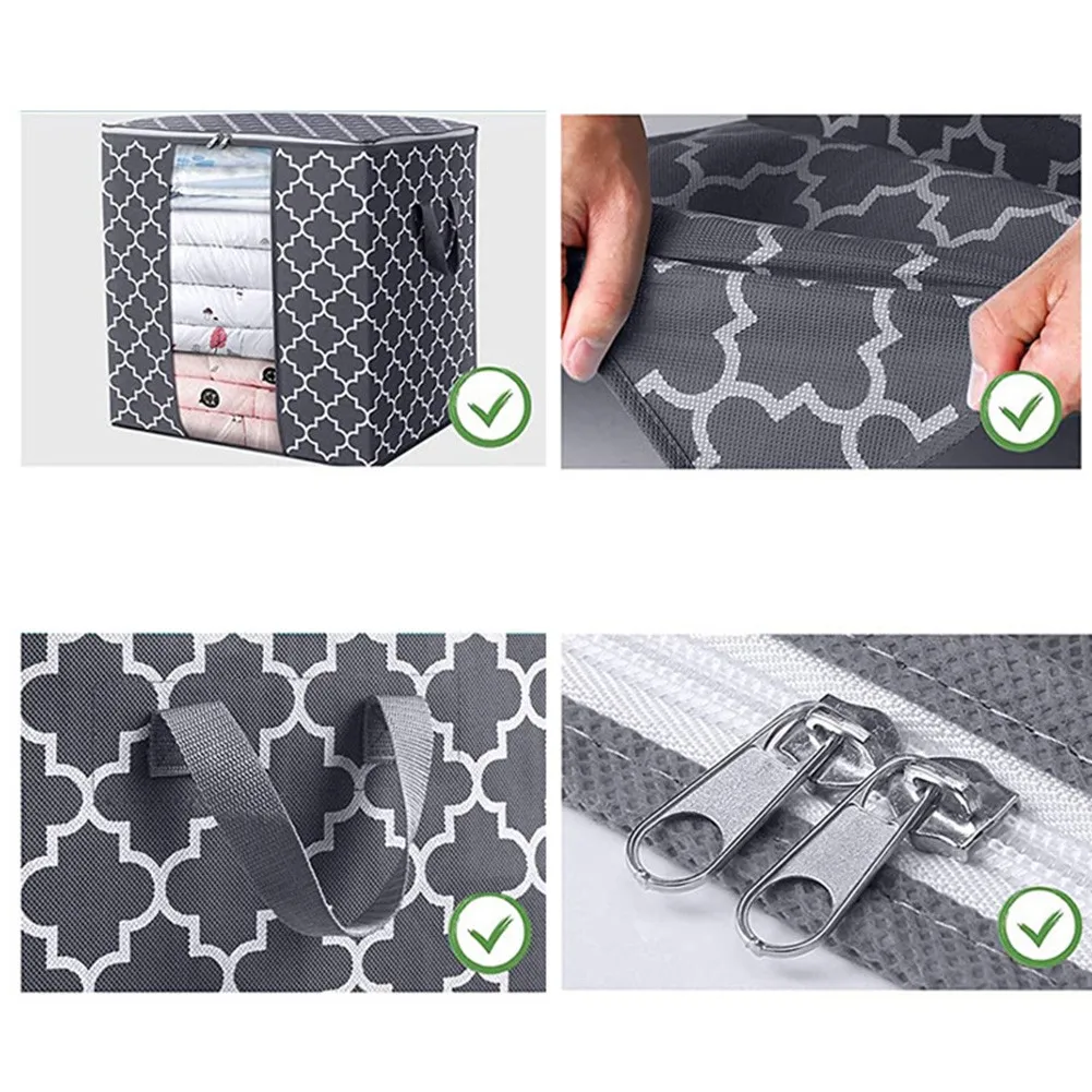 

Wardrobe Storage Bag Clothes Large Non-woven Fabric Organizer Quilt 1 Pcs
