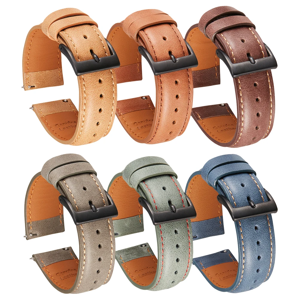 

22mm Leather Strap For Xiaomi Mi Watch Color Sports Edition Wristband Watchband Miwatch Color Band bracelet Replace Accessories