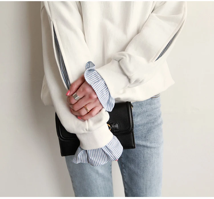 

Loose long sleeve women's round neck thin jacket A506