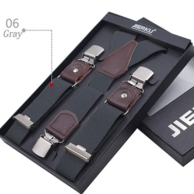 06 Deepeel 1 шт., 3,5*120 см, регулируемая эластичная Подвеска для взрослых, мужские ремни y-образной формы, Эластичные подтяжки, 3 зажима, подтяжки для штанов - Цвет: 06