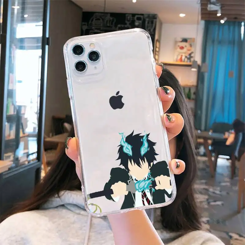 

anime Japan Blue Exorcist Phone Cases Transparent soft For iphone 5 6 7 8 11 12 s c se plus mini x xs xr pro max