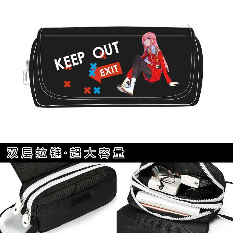Чехол для карандашей с аниме солидный в Фране два Студенческая сумка ручек на