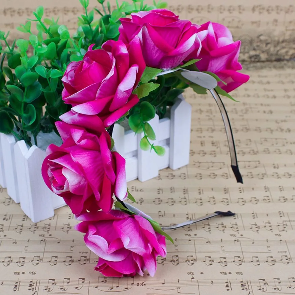 1 шт. модная богемная Стиль роза с цветочным рисунком и повязка на голову принтом