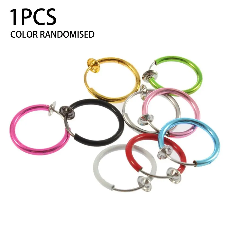 Новинка 2020 4 шт. 2 пары клипсы для носа губ ушей серьги в стиле панк готика пирсинг