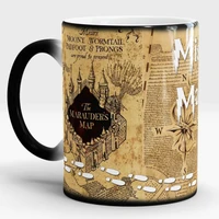 footprint marauders map magic hot cold heat temperature sensitive color changing coffee tea mugs cup