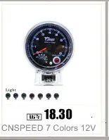 CNSPEED 2," 60 мм Универсальный высокоскоростной гоночный автомобиль Тахометр измеритель оборотов для 12 В Honda Civic автомобильный измерительный прибор