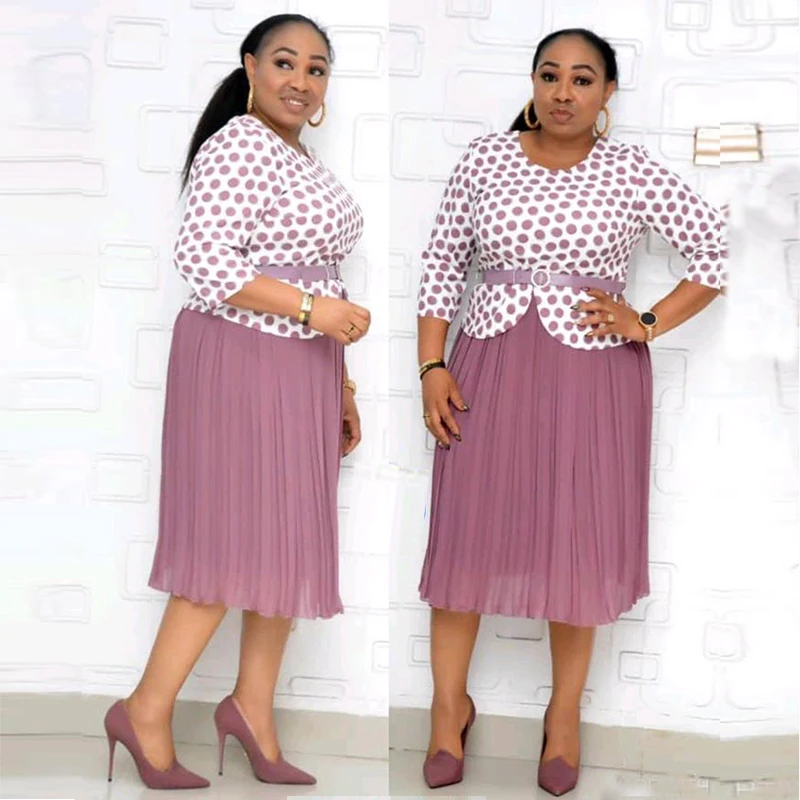 Комплект из 2 предметов большого размера Женская африканская одежда Дашики