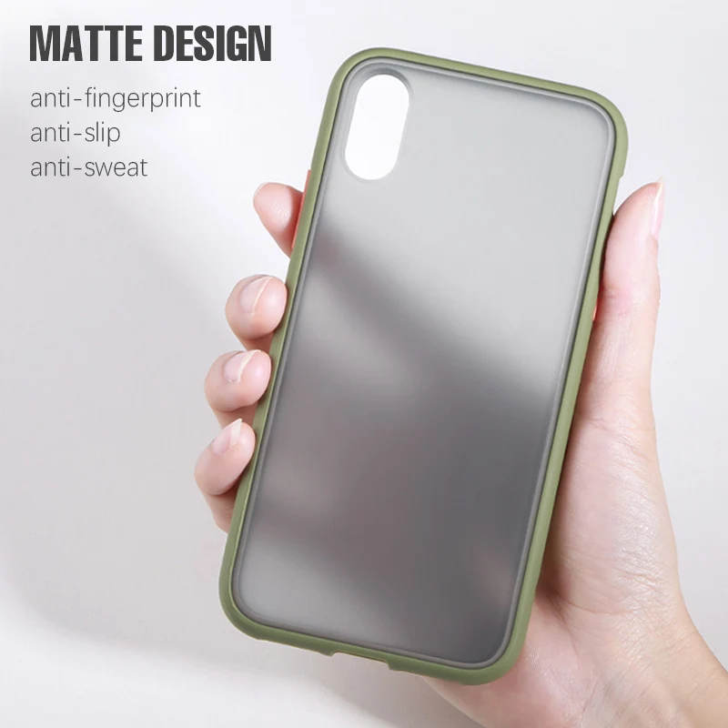 360 Полное покрытие Полупрозрачный матовый чехол для телефона iphone 6 6S 7 8 Plus X XS 11 Pro MAX