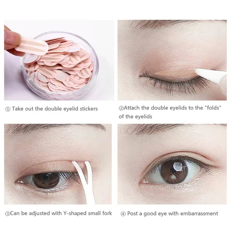 150 шт. профессиональный двойной складной стикер для век прозрачный Невидимый