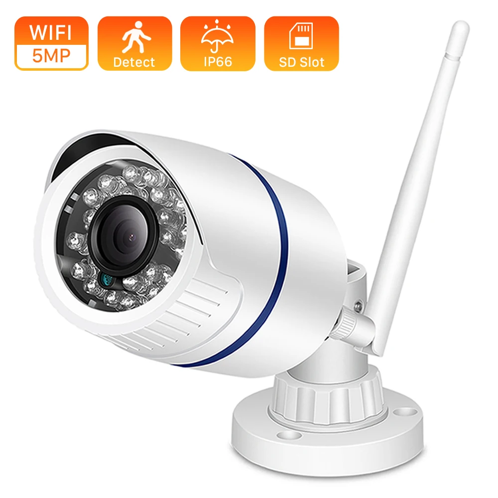 IP камера ANBIIX уличная Водонепроницаемая с датчиком движения и поддержкой Wi Fi 5 Мп 64