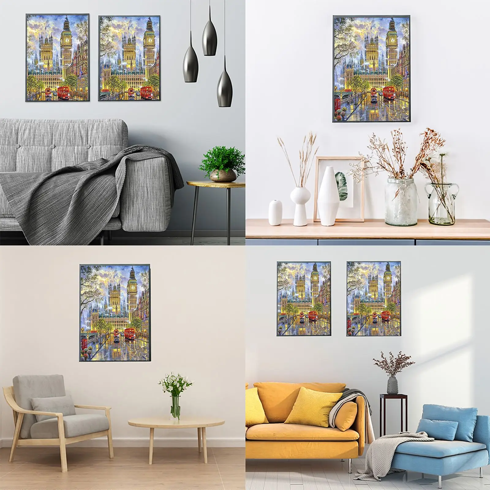 

Colorful Diamond Painting Mosaic Paintings Toy Funny DIY Craft Toys Home Decoration For Living Room Restaurant Studio Kids Gift