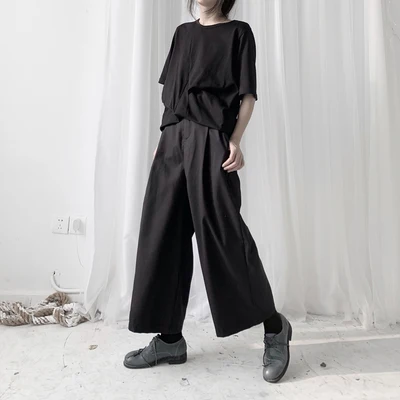 Dark Yamamoto original Retro Niche Design Yoji casual pants broad legs woman