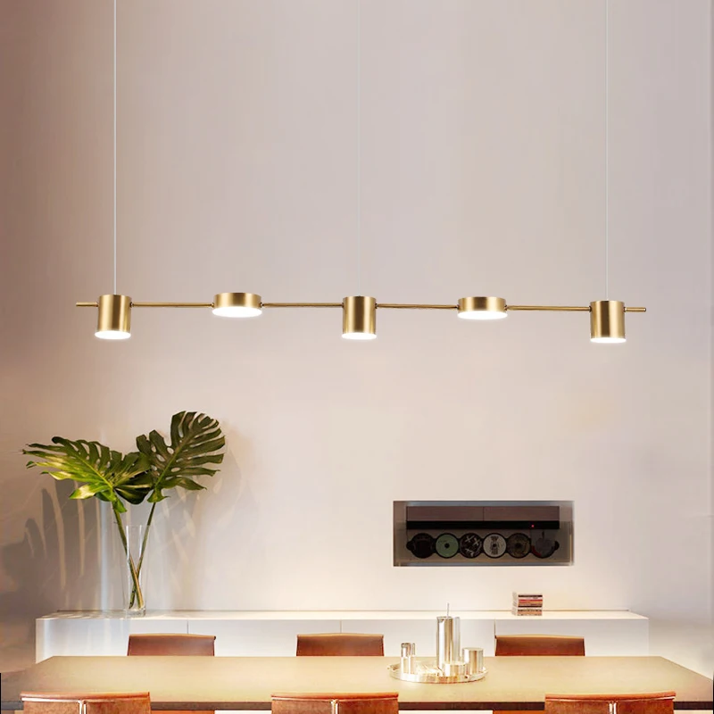 Черная люстра Подвесная лампа в скандинавском стиле для столовой гостиной