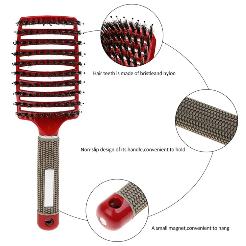 Профессиональная женская влажная расческа щетки для волос Расслабляющая