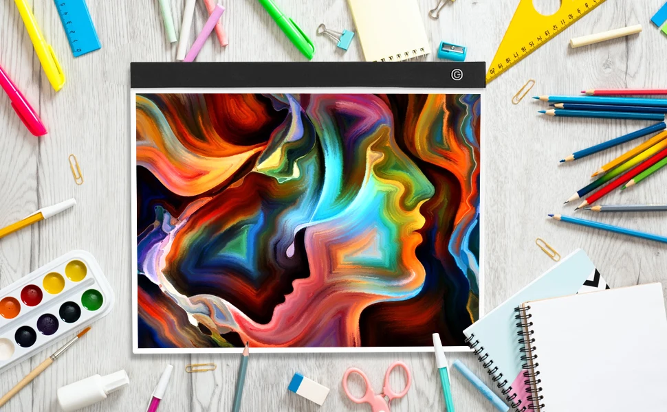 Светодиодный A3 светильник Панель Графический в виде планшета Pad планшетный