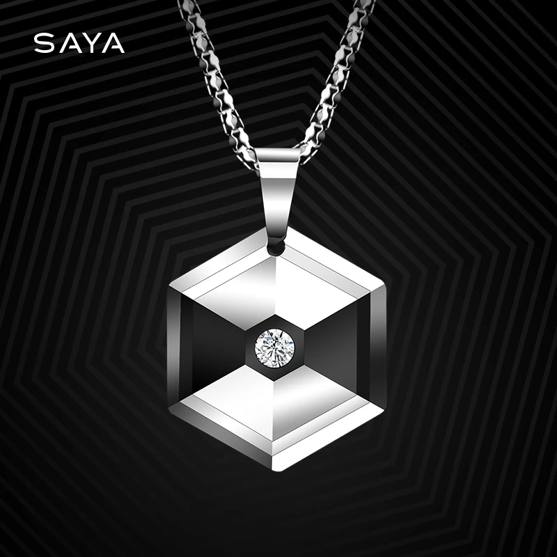 

Мужское ожерелье, индивидуальная Подвеска из вольфрама, простое модное студенческое ожерелье, ювелирные изделия, гравировка, бесплатная доставка