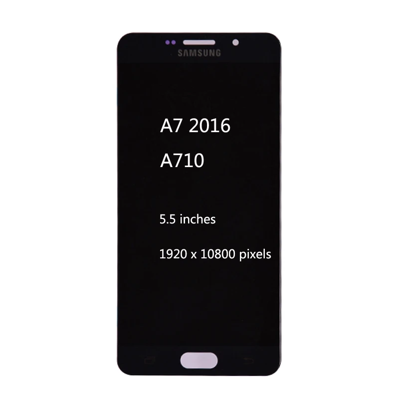 Super Amoled ЖК-дисплей для Samsung Galaxy A7 A710 A710F A710M A710Y A7100 ЖК-дисплей Дисплей кодирующий преобразователь сенсорного экрана в сборе