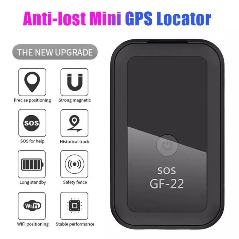 NEW GF 22 Mini Car Tracker Magnetic Car GPS Locator Anti-Lost Recording Tracking Device Can Voice Control Phone Wifi LBS AGPS mini gps tracker locator travel pathfinding outdoor sport pocket watch for kids tracking device gps bd lbs wifi sos alarm voice