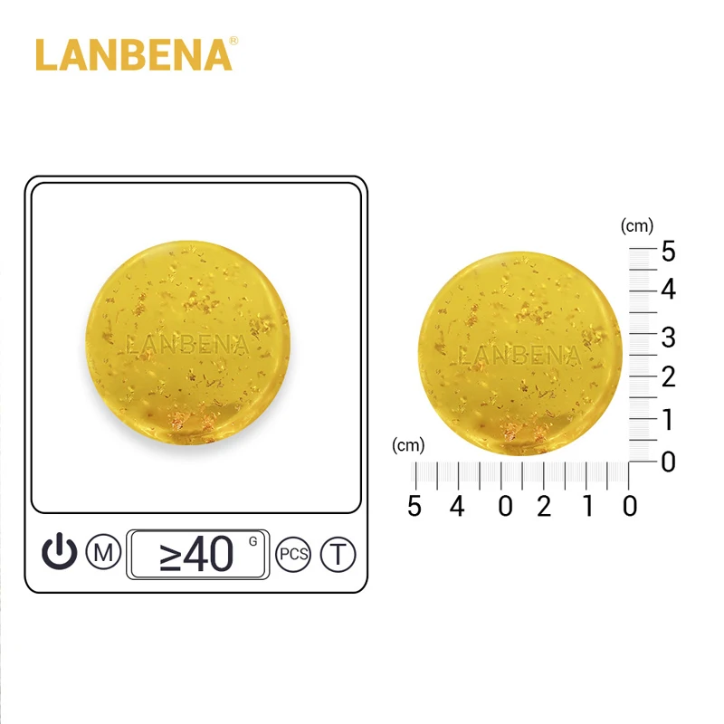 LANBENA 24K золото мыло ручной работы Гиалуроновая кислота для очистки лица