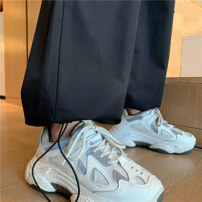 Брюки-карго Женские однотонные тактические свободные штаны унисекс в стиле