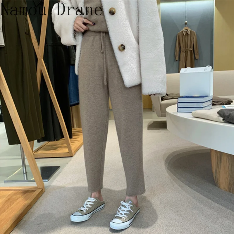 

5 Colors Collar Split Jacket Should Be Customized YESWOMEN Qiu Dong Female Grandma Knitted Pants Web Celebrity Fashion Suits
