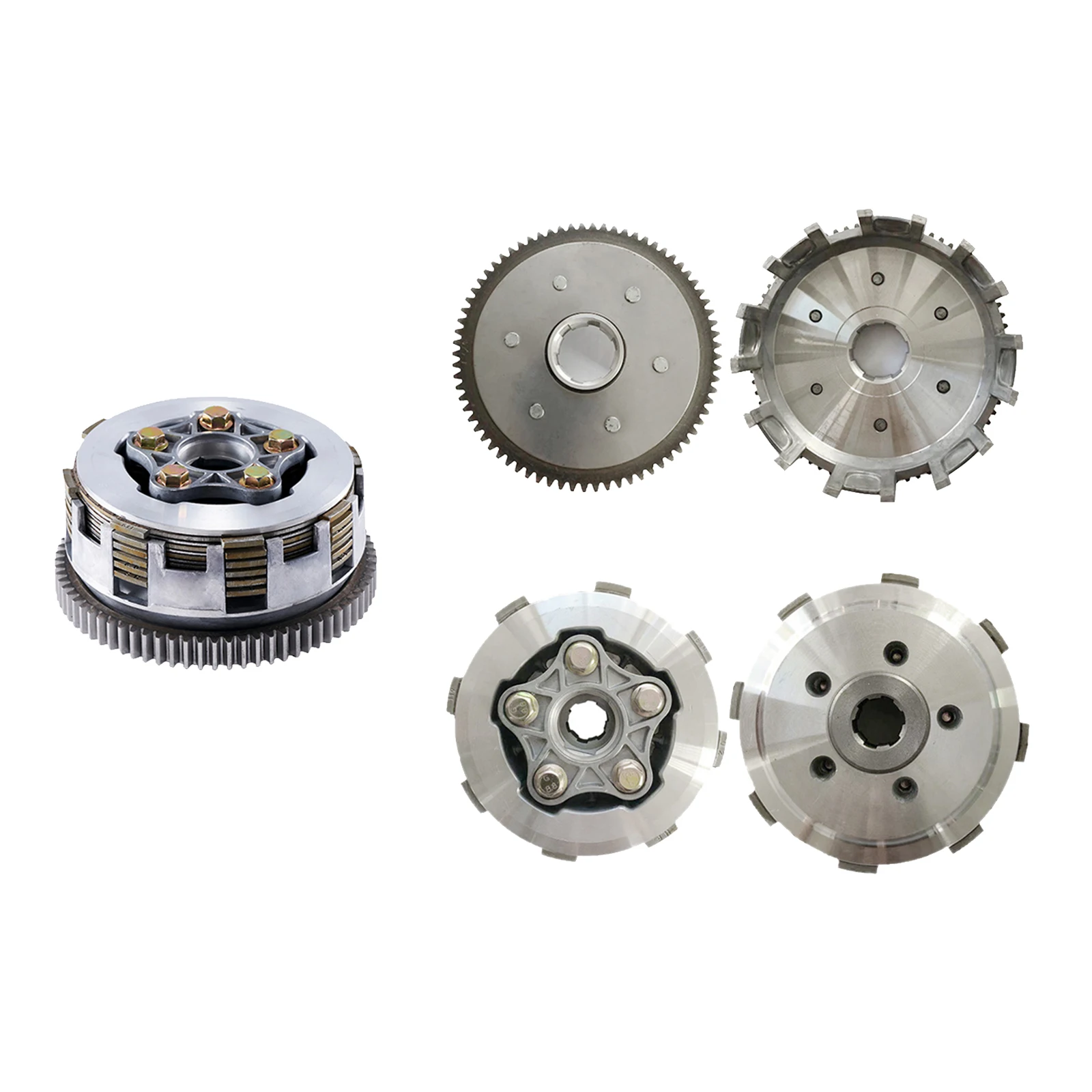 1 Set Heavy Duty Precision Premium Metal Motorcycle Clutch Replacement Accessories for CG150